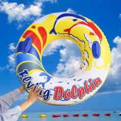 Colac cu manere, model Flying Dolphin, multicolor, 90cm