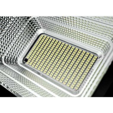 Proiector LED/Lampa solara de exterior Flippy, 22 cm x 27 cm, Rezistent la Apa IP67, cu Panou Solar, 248 LED SMD, 150 W, Senzor 