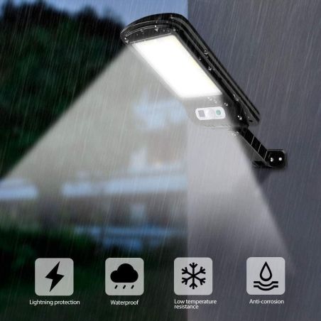 Lampa Solara De Exterior LED Flippy, 36 cm x 11.5 cm, 2400Lumeni 100 COB LED 20 W - echivalent 160 W bec incadescent, IP65, Senz