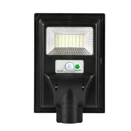 Lampa solara stradala Flippy, cu telecomanda, senzor de miscare si lumina, suport prindere, 48 LED-uri, IP65, ABS, 5AH, 50W, tem