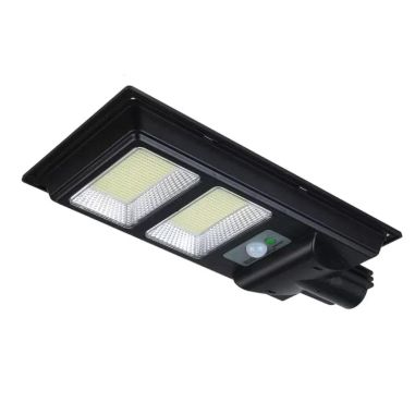 Lampa solara stradala Flippy, cu suport de prindere si telecomanda, senzor de miscare si lumina, 96 LED-uri, IP65, ABS, 5AH, 100