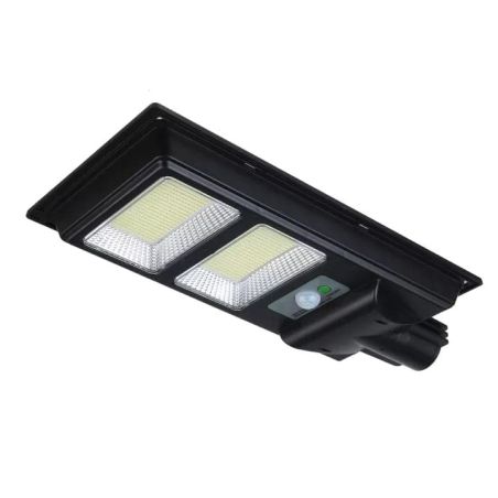 Lampa solara stradala Flippy, cu suport de prindere si telecomanda, senzor de miscare si lumina, 96 LED-uri, IP65, ABS, 5AH, 100