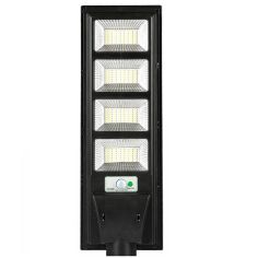 Lampa solara stradala Flippy, cu telecomanda, senzor de miscare si lumina, suport prindere, 192 LED-uri, IP65, ABS, 8AH, 200W, t