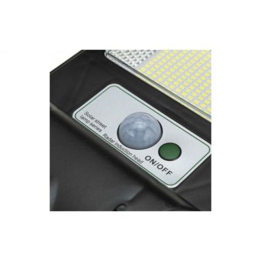 Lampa solara stradala Flippy, cu telecomanda, senzor de miscare si lumina, suport prindere, 288 LED-uri, IP65, ABS, 15AH, 300W, 