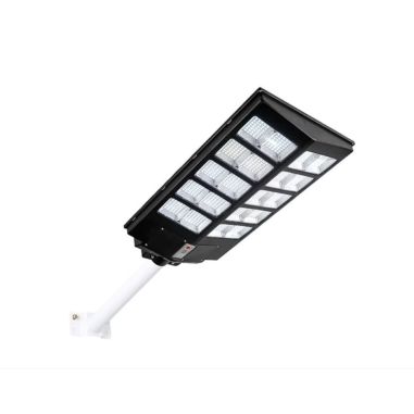 Lampa solara stradala Flippy, cu telecomanda, senzor de miscare si lumina, suport prindere, 800 LED-uri, IP65, ABS, 25AH, 500W, 