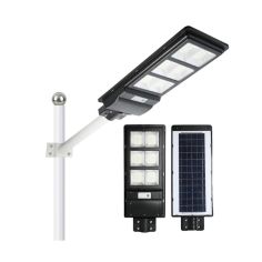 Lampa solara stradala Flippy, cu telecomanda, senzor de miscare si lumina, suport prindere, 135 LED-uri, IP65, ABS, 8AH, 100W, t