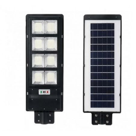 Lampa solara stradala Flippy, cu telecomanda, senzor de miscare si lumina, suport prindere, 180 LED-uri, IP65, ABS, 10AH, 200W, 
