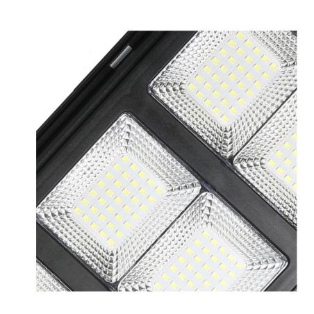 Lampa solara stradala Flippy, cu telecomanda, senzor de miscare si lumina, suport prindere, 180 LED-uri, IP65, ABS, 10AH, 200W, 