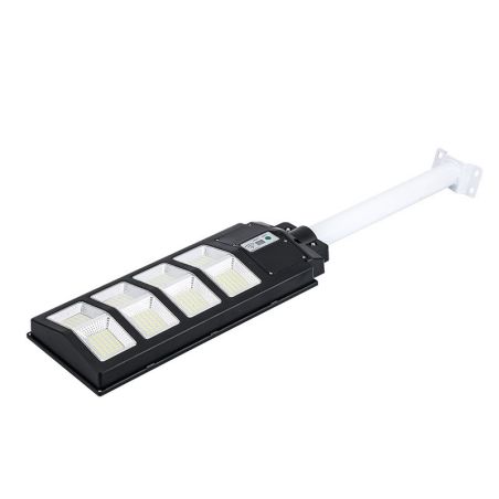 Lampa solara stradala Flippy, cu telecomanda, senzor de miscare si lumina, suport prindere, 180 LED-uri, IP65, ABS, 10AH, 200W, 