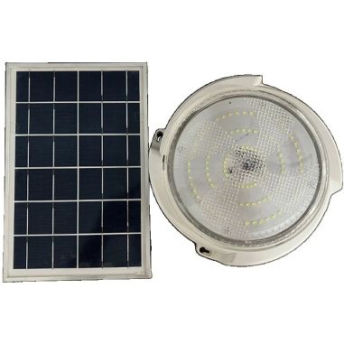 Plafoniera solara Flippy, 500 W, diametru 360 MM, cu telecomanda, 6V/15W, Clasa A, 418 LED-uri, Lungime prelungitor 4.6 m, alb r