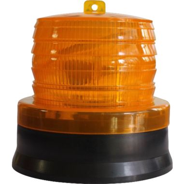 LED galben intermitent de atentionare cu incarcare solara Flippy, 1.2 V, rezistent la apa IP65, panou solar incorporat, 11.5 x 1