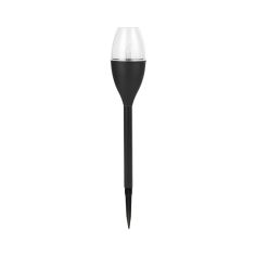 Lampa solara LED tip pahar de vin pentru gradina Flippy, inaltime 37.5 cm, efect de flacara, material PVC si ABS, 2V, 200mAh, al