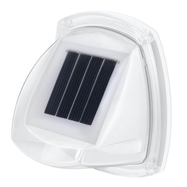Lampa solara LED tip aplica pentru perete Flippy, 8.5 x 9 cm, 2V, ABS, 600mAh, rezistent la apa, material ABS, 8 LED-uri, alb ca