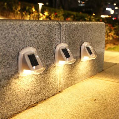 Lampa solara LED tip aplica pentru perete Flippy, 8.5 x 9 cm, 2V, ABS, 600mAh, rezistent la apa, material ABS, 8 LED-uri, alb ca