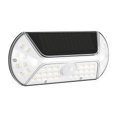 Aplica solara LED SMD pentru perete Flippy, cu senzor de miscare, dreptunghiulara, IP44, luminozitate mare 40 LED-uri, 3.7V, 120