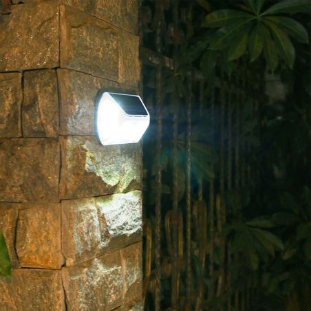 Aplica solara LED SMD pentru perete Flippy, cu senzor de miscare, dreptunghiulara, IP44, luminozitate mare 40 LED-uri, 3.7V, 120