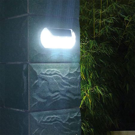 Aplica solara LED SMD pentru perete Flippy, cu senzor de miscare, dreptunghiulara, IP44, luminozitate mare 40 LED-uri, 3.7V, 120