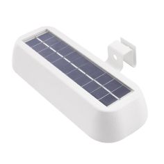 Lampa solara LED dreptunghiulara pentru perete Flippy, 18 x 7 cm, senzor miscare, 6V, ABS, 2200mAh, rezistent la apa, culoare lu