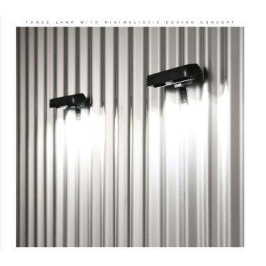 Lampa solara LED dreptunghiulara pentru perete Flippy, 18 x 7 cm, senzor miscare, 6V, ABS, 2200mAh, rezistent la apa, culoare al