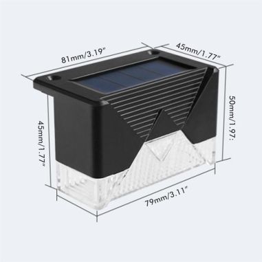Aplica solara LED Flippy, ABS/Policarbonat, rezistenta la apa IP65, pentru trepte, borduri, terasa, 1.2V, 600mah, 7.9 x 5 cm, lu