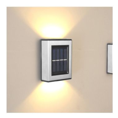 Aplica solara LED Flippy, ABS/Policarbonat, rezistenta la apa IP65, pentru trepte, borduri, terasa, 1.2V, 600mah, 10 x 7.5 x 3 c