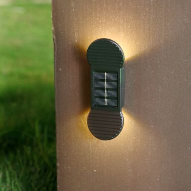 Aplica solara LED Flippy, ABS/Policarbonat, rezistenta la apa IP65, 2 LED-uri SMD, pentru perete, scari, 1.2V, 600mah, 16 x 5.9 