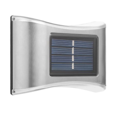 Aplica solara LED Flippy, ABS/Policarbonat, rezistenta la apa IP65, 6 LED-uri, pentru perete, trepte, borduri, terasa, 1.2V, 600