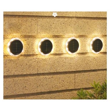 Lampa solara LED tip spot pentru gradina Flippy, 8 LED-uri, material ABS si Policarbonat, baterie 1.2V, 600mah, 12 x 13.5 cm, al