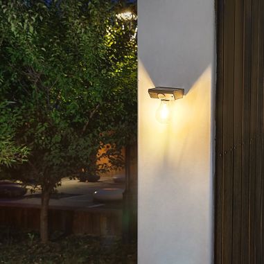 Lampa solara Flippy, pentru exterior, tip bec, rezistenta la apa IP65, material ABS, baterie 3.7V, 1200 mah, 9.5 x 11 cm, autono