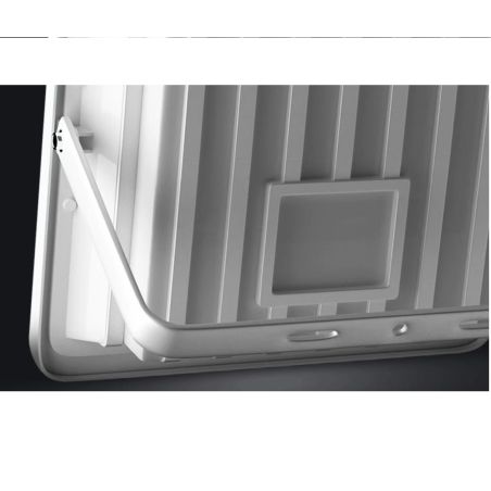 Proiector LED cu Panou Solar Flippy, Senzor de lumina, Waterproof, 140 LED-uri incorporate, 65W, 19.5x17 cm, 3000 mAh, IP67, Des