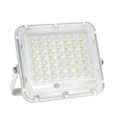 Proiector LED cu Panou Solar Flippy, Senzor de lumina Waterproof, 200W, 29x23 cm, suport U inclus, panou afisaj nivel baterie, t
