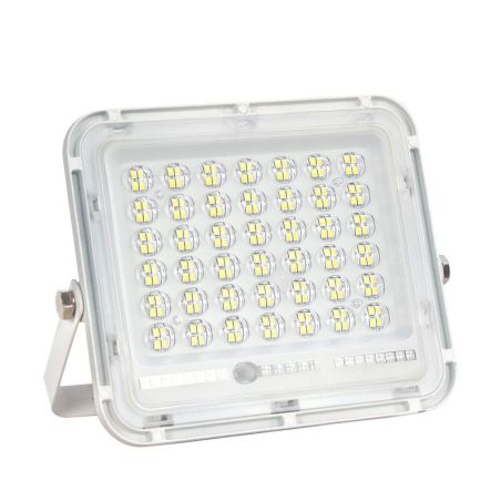 Proiector LED cu Panou Solar Flippy, Senzor de lumina Waterproof, 200W, 29x23 cm, suport U inclus, panou afisaj nivel baterie, t
