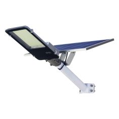 Lampa solara stradala Flippy, pentru curte sau strada, finisaj lucios, rezistent la apa, montare prin fixare, senzor lumina, bat