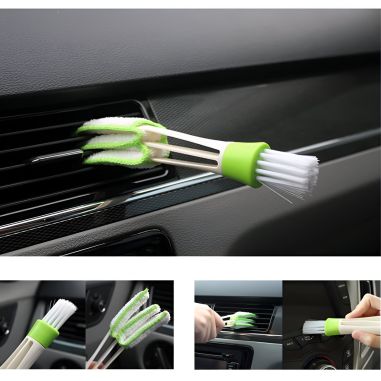 Set 17 Accesorii pentru Curatare Auto, Flippy, Interior si Exterior, 4 Capete pentru Bormasina, 5 Pensule, 3 Perii, 1 Laveta, 1 