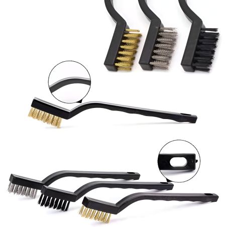 Set 17 Accesorii pentru Curatare Auto, Flippy, Interior si Exterior, 4 Capete pentru Bormasina, 5 Pensule, 3 Perii, 1 Laveta, 1 