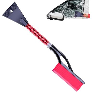Perie de Zapada cu Racleta pentru Masina, Flippy, Multifunctionala, Demontabila, cu Maner Antiderapant, Aluminiu, Plastic, Fragm