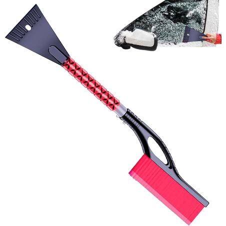 Perie de Zapada cu Racleta pentru Masina, Flippy, Multifunctionala, Demontabila, cu Maner Antiderapant, Aluminiu, Plastic, Fragm