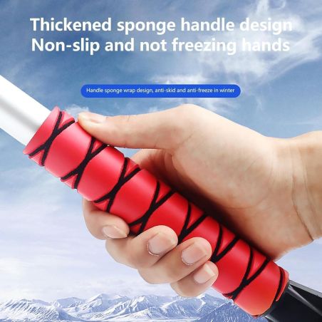 Perie de Zapada cu Racleta pentru Masina, Flippy, Multifunctionala, Demontabila, cu Maner Antiderapant, Aluminiu, Plastic, Fragm