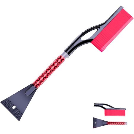 Perie de Zapada cu Racleta pentru Masina, Flippy, Multifunctionala, Demontabila, cu Maner Antiderapant, Aluminiu, Plastic, Fragm