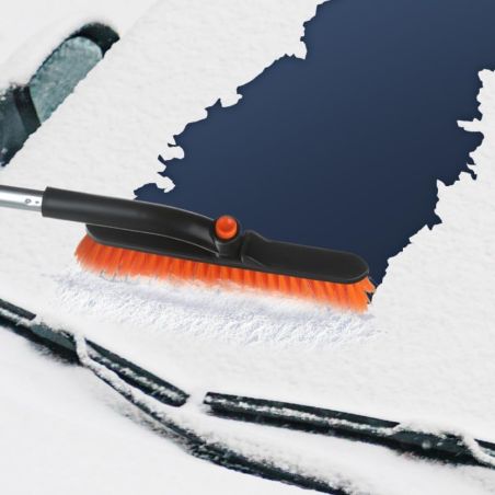 Perie de Zapada cu Racleta pentru Masina, Flippy, Multifunctionala, Rotativa, Demontabila, cu Maner Antiderapant, Telescopica, A