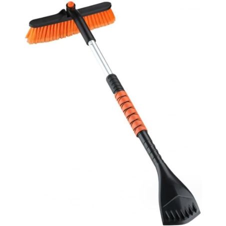 Perie de Zapada cu Racleta pentru Masina, Flippy, Multifunctionala, Rotativa, Demontabila, cu Maner Antiderapant, Telescopica, A
