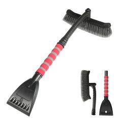 Perie de Zapada cu Racleta pentru Masina, Flippy, Multifunctionala, Rotativa, Demontabila, cu Maner Antiderapant, Aluminiu, Plas