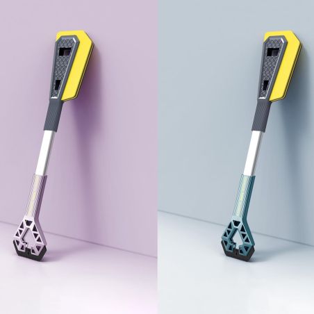 Racleta Auto pentru Zapada cu Doua Capete, Flippy, Universala, Deszapezire Masina, cu Maner Lung, Ergonomica, Detasabila, pentru