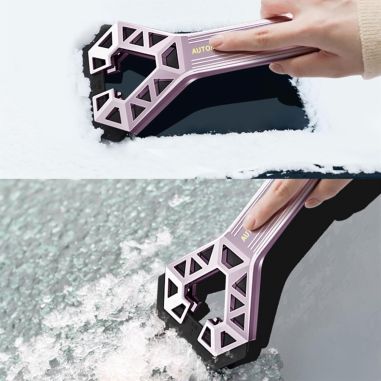Racleta Auto pentru Zapada cu Doua Capete, Flippy, Universala, Deszapezire Masina, cu Maner, Ergonomica, Detasabila, pentru Geam