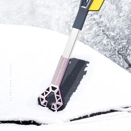 Racleta Auto pentru Zapada cu Doua Capete, Flippy, Universala, Deszapezire Masina, cu Maner, Ergonomica, Detasabila, pentru Geam