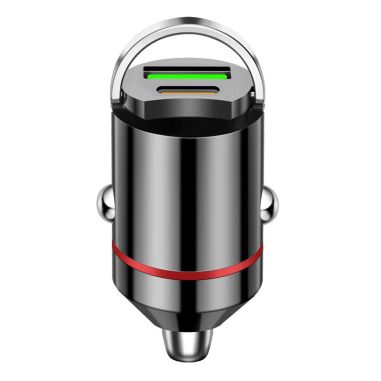 Adaptor Auto 2 in 1 PD Type C 15 W  si USB 100 W