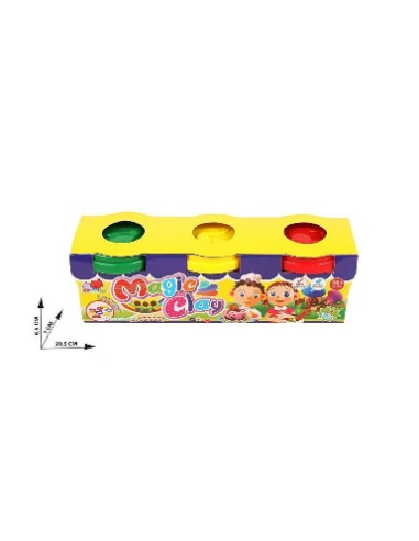 Set Plastilina Magic Clay cu 4 Culori...