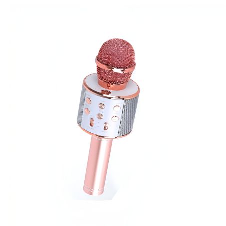Microfon Karaoke, Flippy, pentru Copii, Bluetooth, Boxa Incorporata, Compatibil cu Orice Smartphone, Acumulator Integrat, Multif