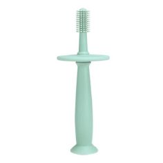 Periuta de Dinti din Silicon pentru Bebelusi, Flippy, fara BPA, 360 Grade, Bariera Anti-Inghitire, Maner Ergonomic, 12.5 x 15 cm