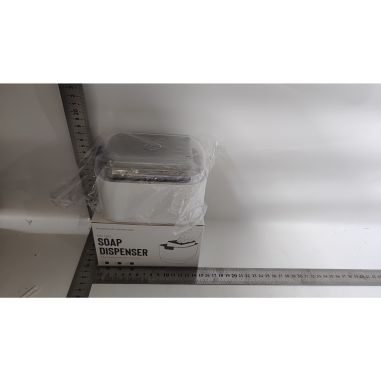 Dozator Flippy, Dispenser 2 in 1 pentru Detergent Lichid de Vase sau pentru Obiecte Sanitare cu Suport pentru Burete de Bucatari
